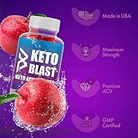 Vista 5 de Paquete de 1 gomitas Keto Blast, máxima fuerza, gomitas Keto Blast original, fórmula avanzada, suministro para 30 días