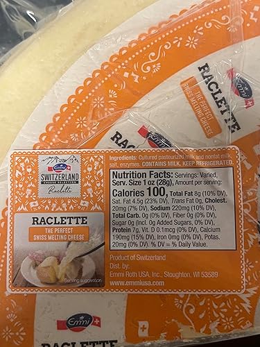 Miniatura 2 de Cuarto de rueda de queso suizo raclette (aproximadamente 2.5-3 libras)