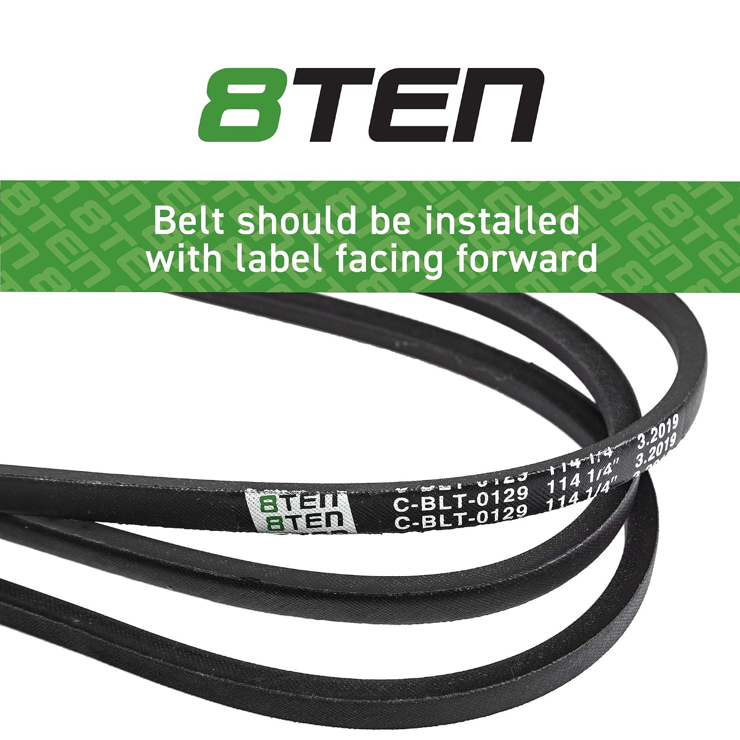 8TEN Deck Belt for John Deere LT133 LT150 LT155 LT166 M126536 38 inch 42C Tractors