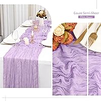 Vista 232 de Showgeous 10 Pack Baby Pink Cheesecloth Table Runner 10FT Long Semi-Sheer Gauze Table Runner Boho or Rustic Wedding Decor for Wedding Decor Arch