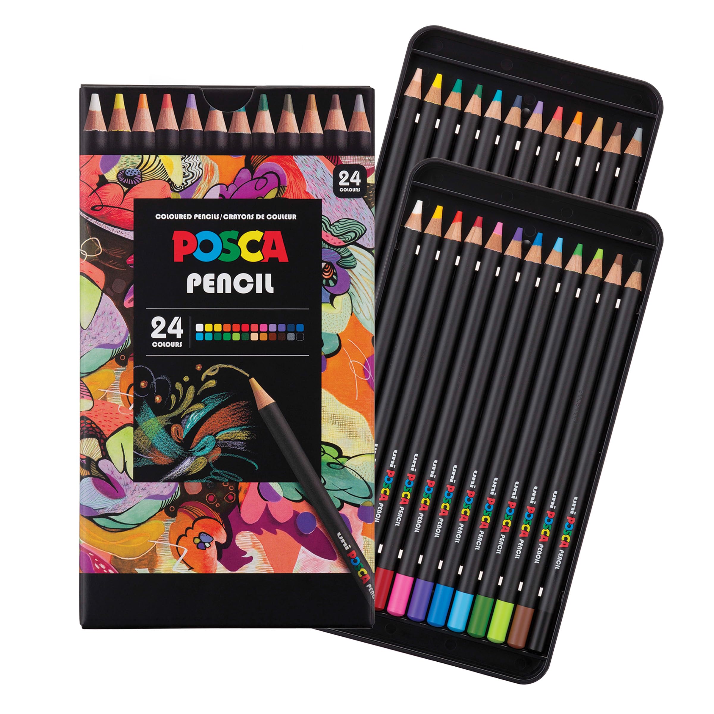 POSCA® Colored Pencils, Soft Core, 24 Count