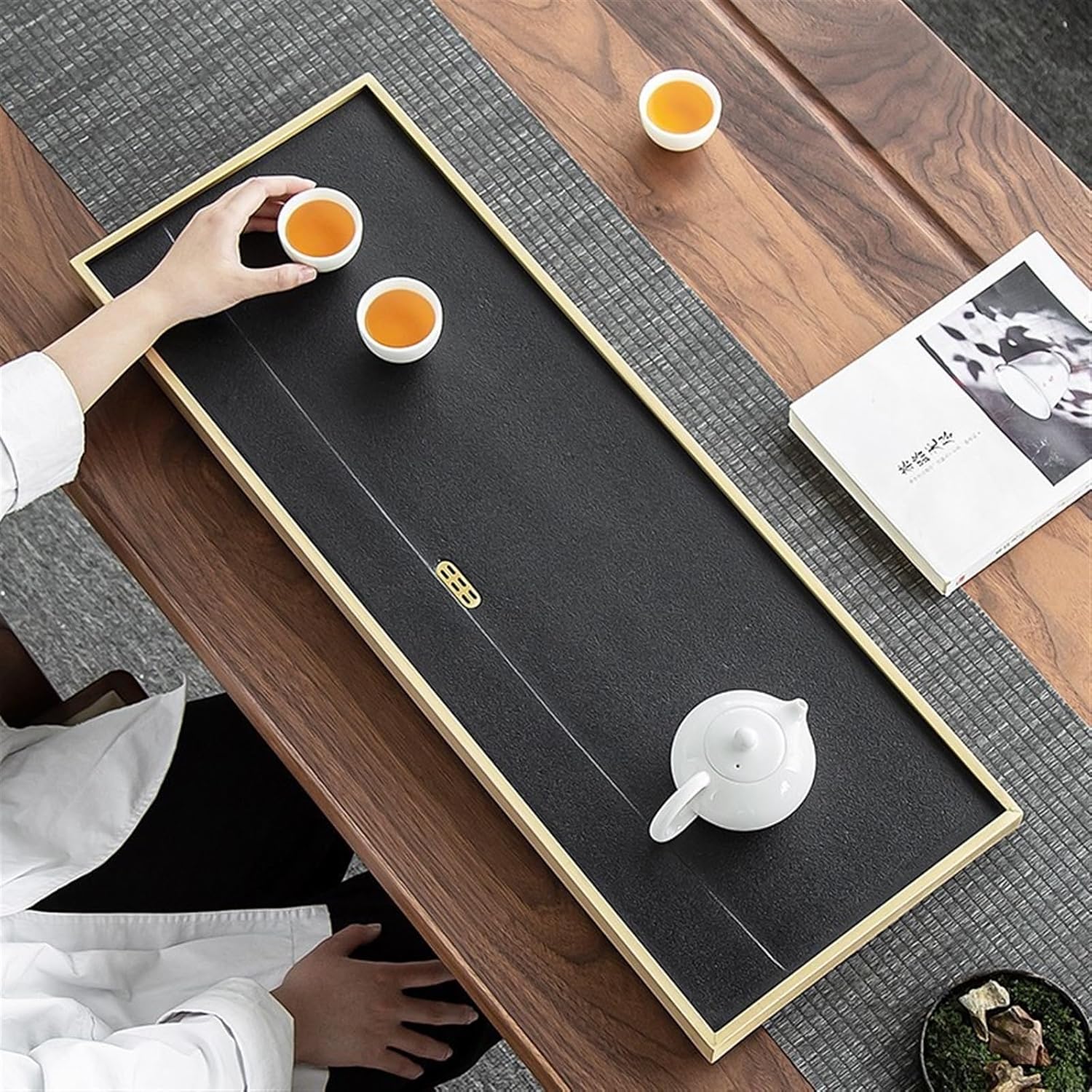 003古琴 茶則 茶量 七絃琴 蘭 文人斑竹 竹彫刻 茶合 茶道具 煎茶