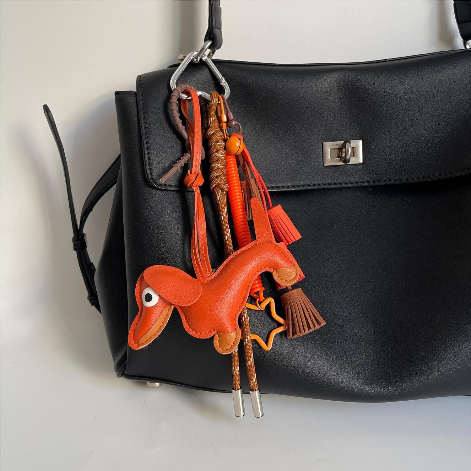 QTMY Cute Puppy Tassel Rope Braided Keychain Bag Charms for Handbag Purse Backpack Accessories for Bogg Bag,930 - Image 9