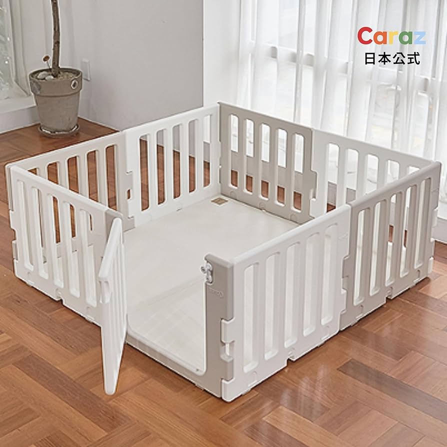 Amazon.co.jp: Caraz ベビーフェンス ベビーサークル【8枚