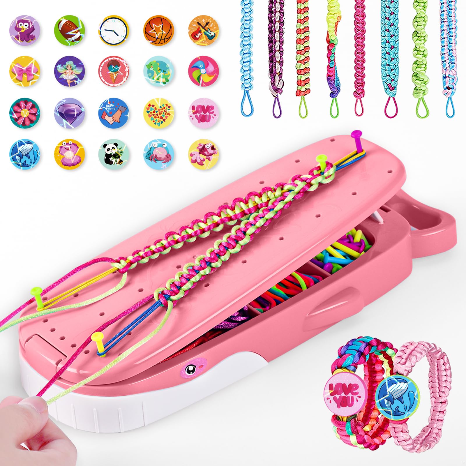 Make Your Own Friendship Bracelet, Whale Shaped DIY Jewellery Craft Sets Craft for Girls Aged 8-12, Bracelets Make Your Own Children's Craft Sets