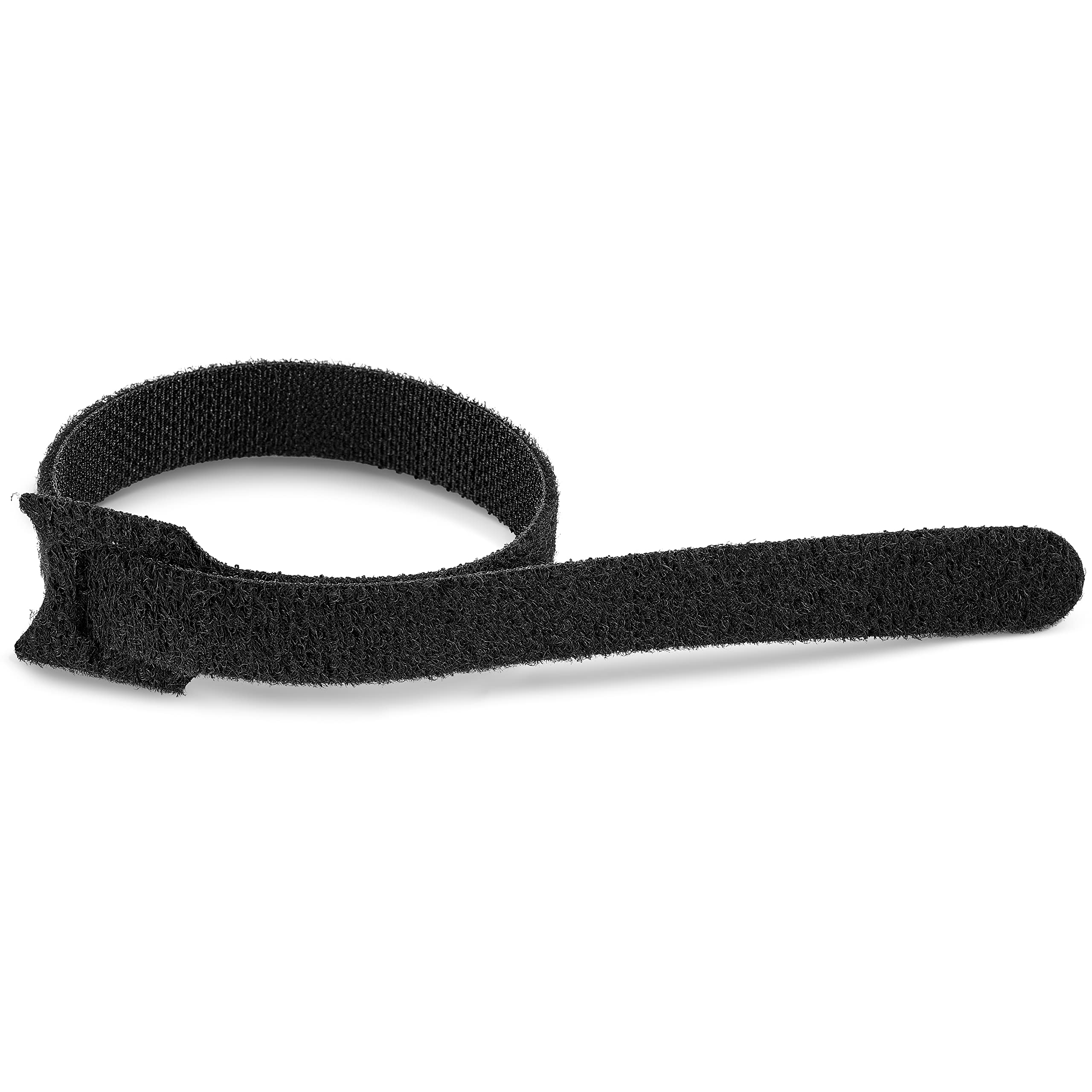 Kabelklettband Klett-Kabelbinder Bündelband Kabelbinder aus Klettband 100 Stück schwarz (21 x 300 mm)