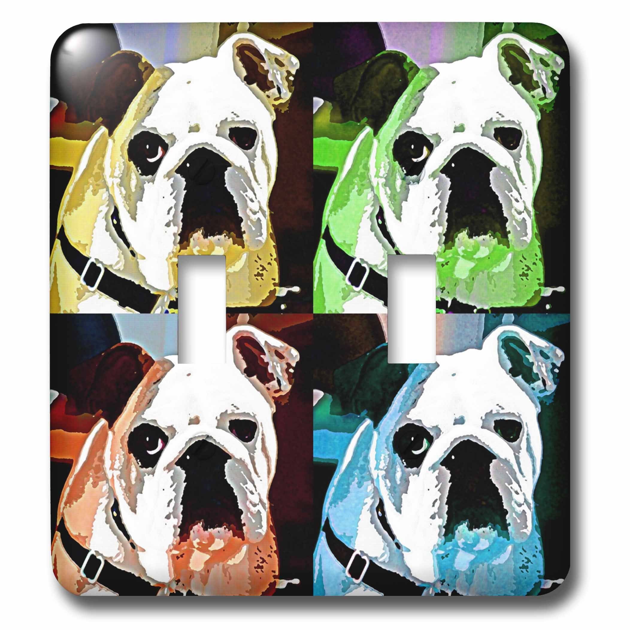Bull Dog Collage multicolore pour égayer la décoration de votre salon