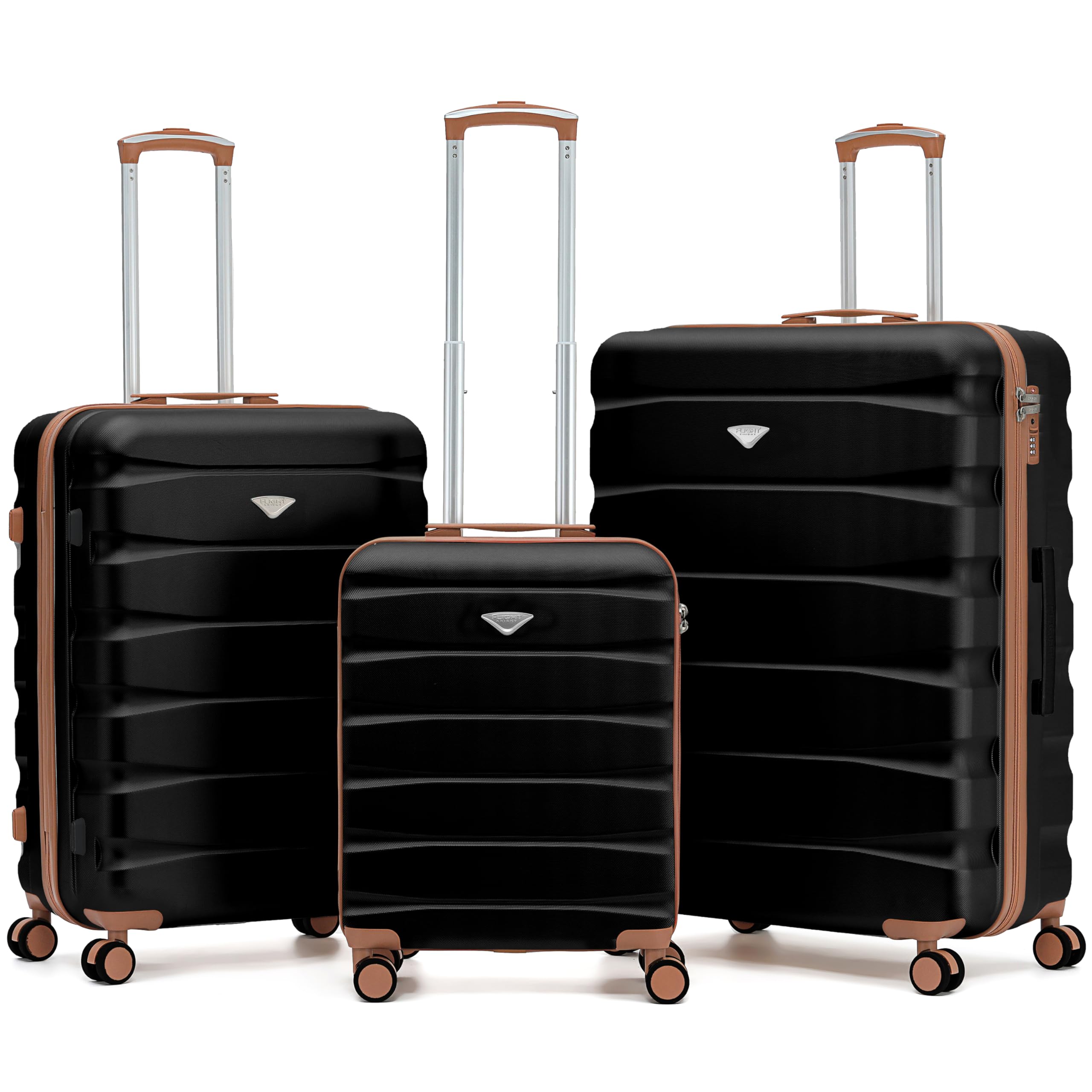 Flight Knight Underseat Cabin Suitcase 45x36x20cm | Free Hand Luggage for EasyJet & Wizz Air | Lightweight ABS Hard Shell with 8 Silent-Glide Spinner Wheels | Max Space Travel Bag — view 10