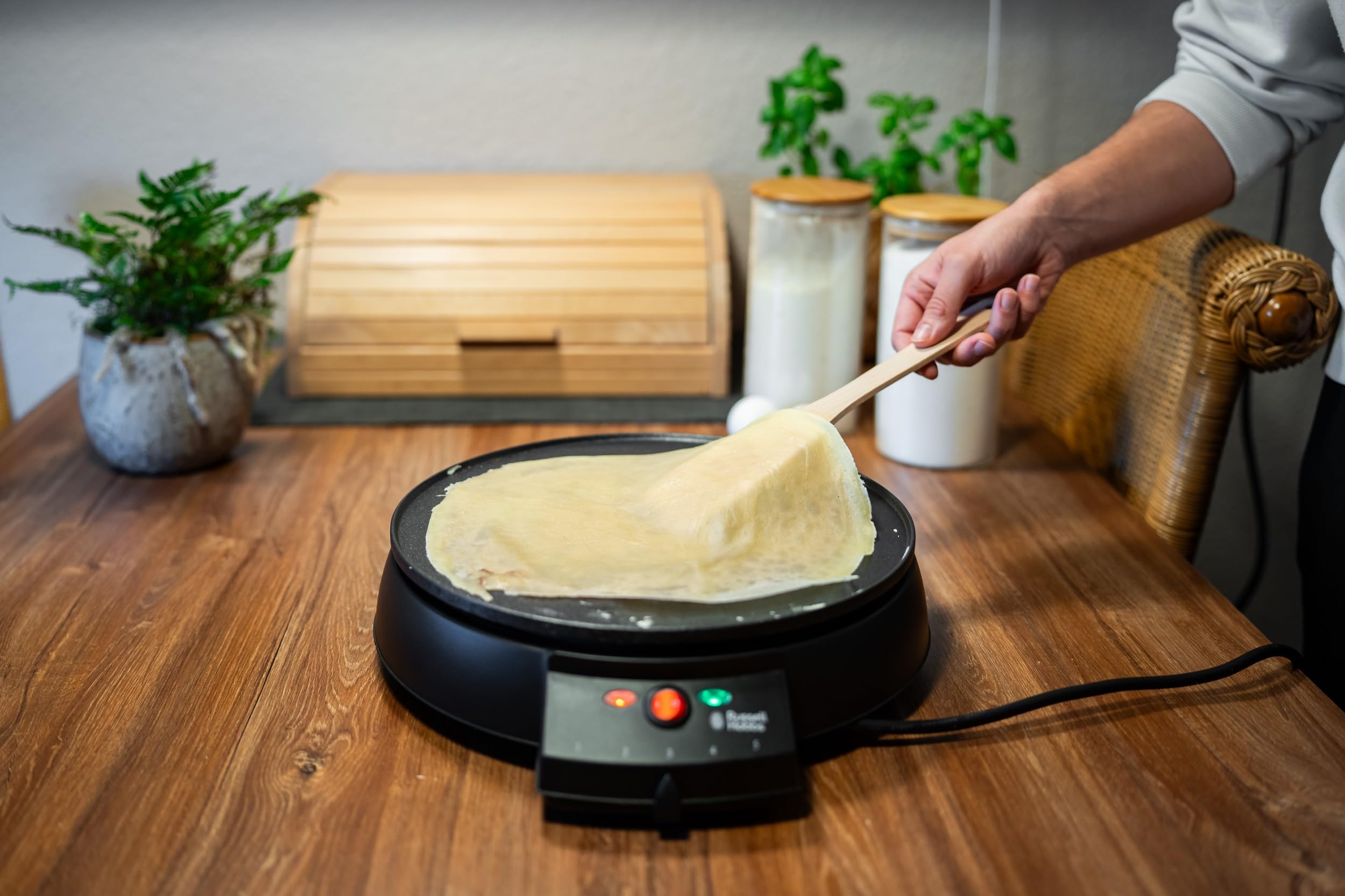 Chinchilla® Distributeur De Crêpes | Ustensile De Cuisine Pratique Pour Des Crêpes Parfaites Et Des Plats Délicieux | Bois De Hêtre Certifié FSC | Pâtisserie & Délices | Fabriqué En Allemagne