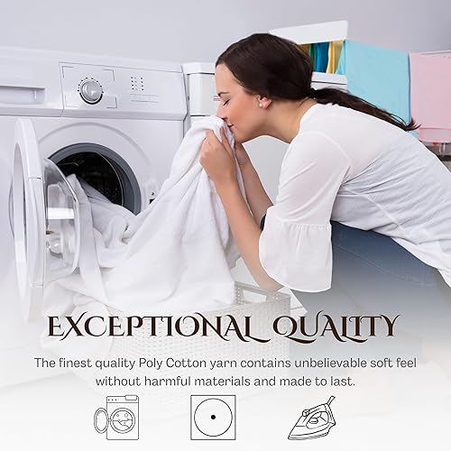 Miniatura 6 de PLAIN PRINTED LINEN Juego de sábanas tamaño individual XL, juego de 4 piezas transpirables y refrescantes, juego de sábanas de enfriamiento de