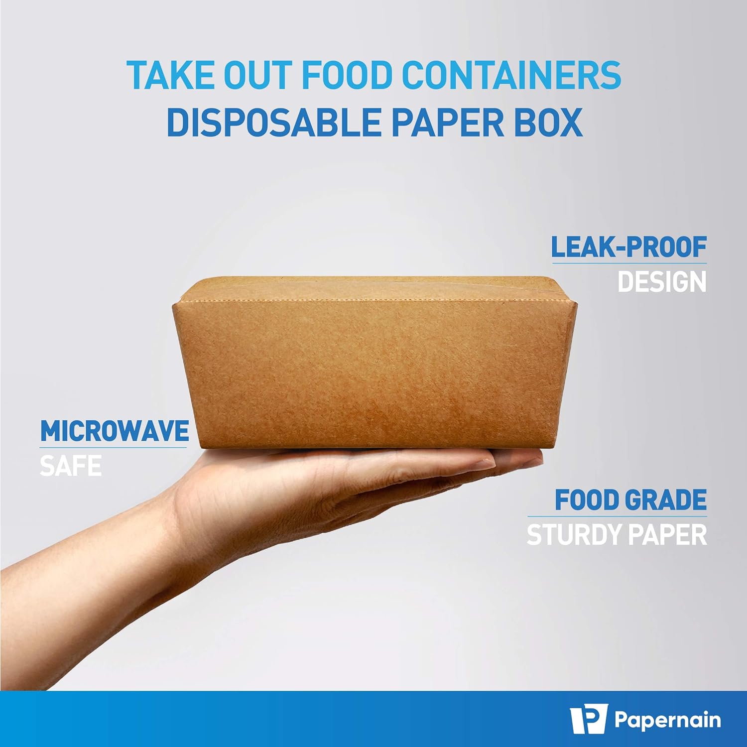 [45 oz, 36-Count, Kraft Brown] Papernain Take Out Food Containers, Disposable Paper Boxes : Industrial & Scientific