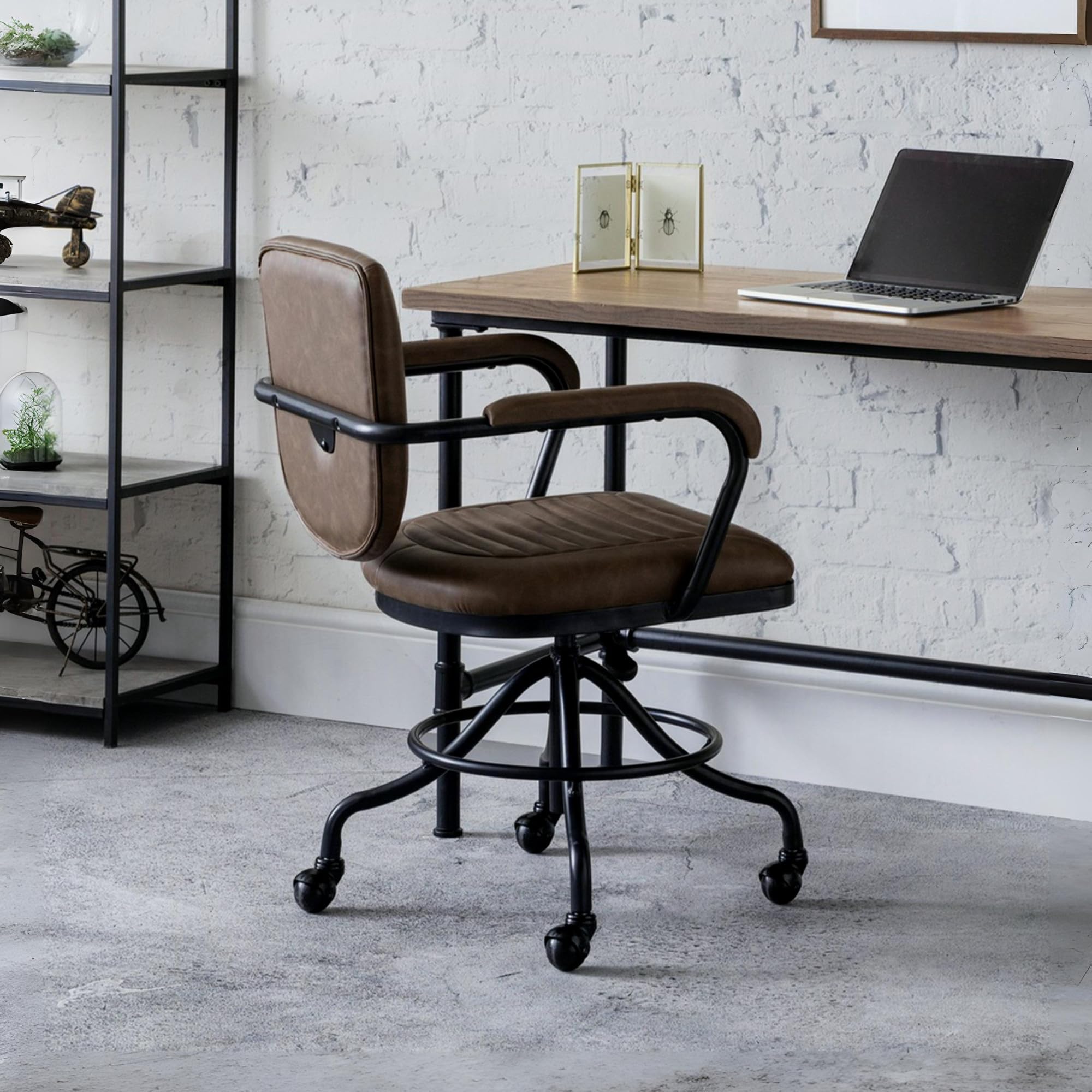 Julian Bowen Gehry Upholstered Office Chair - Brown