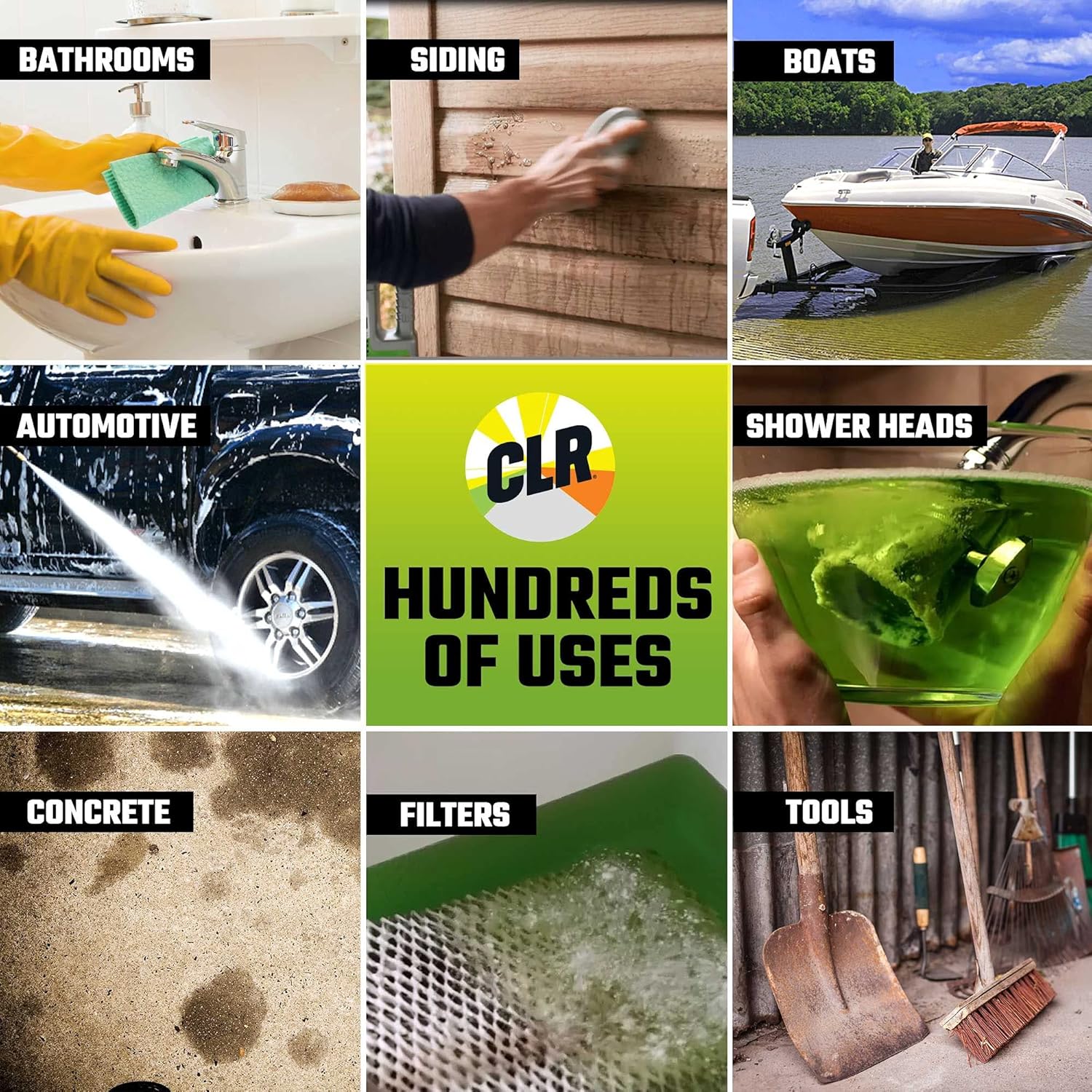 CLR Calcium, Lime & Rust Remover, Blasts Calcium, Dissolves Lime, Zaps Rust Stains, 28 Ounce Bottle : Health & Household