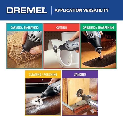 Miniatura 3 de Dremel 4000-230 - Kit para herramienta giratoria de alto rendimiento 2 accesorios y 30 accesorios amoladora lijadora grabadora perfecto para enrutar