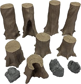 Extruded Gaming Chestnut Trees Set 2