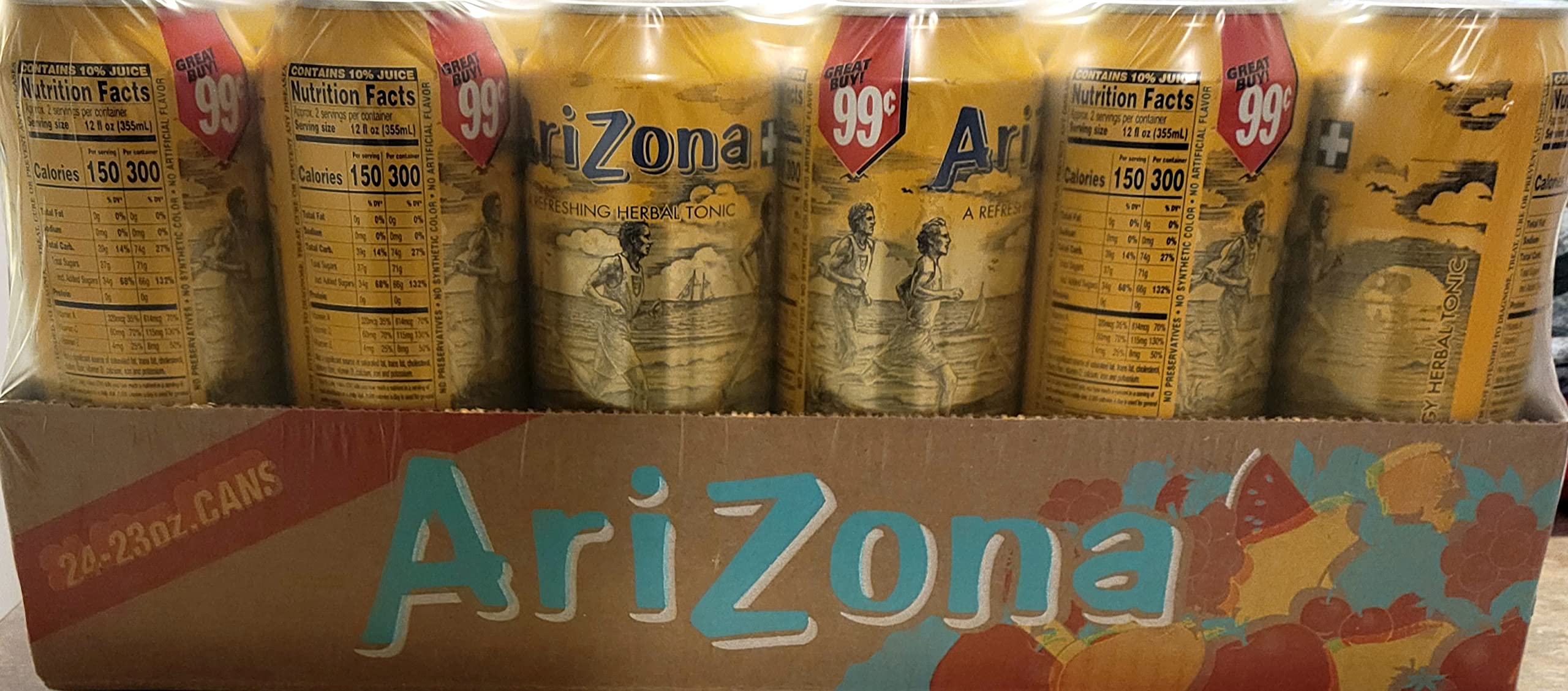 Amazon.com : Arizona Rx Energy Herbal Tonic - 99c Can 24/23 Oz