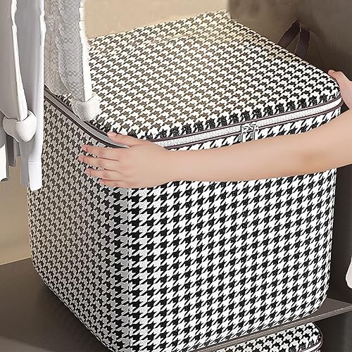 Almacenamiento de ropa de 180 litros bolsas de almacenamiento de mantas con asas duraderas tela gruesa contenedores de almacenamiento para organizar