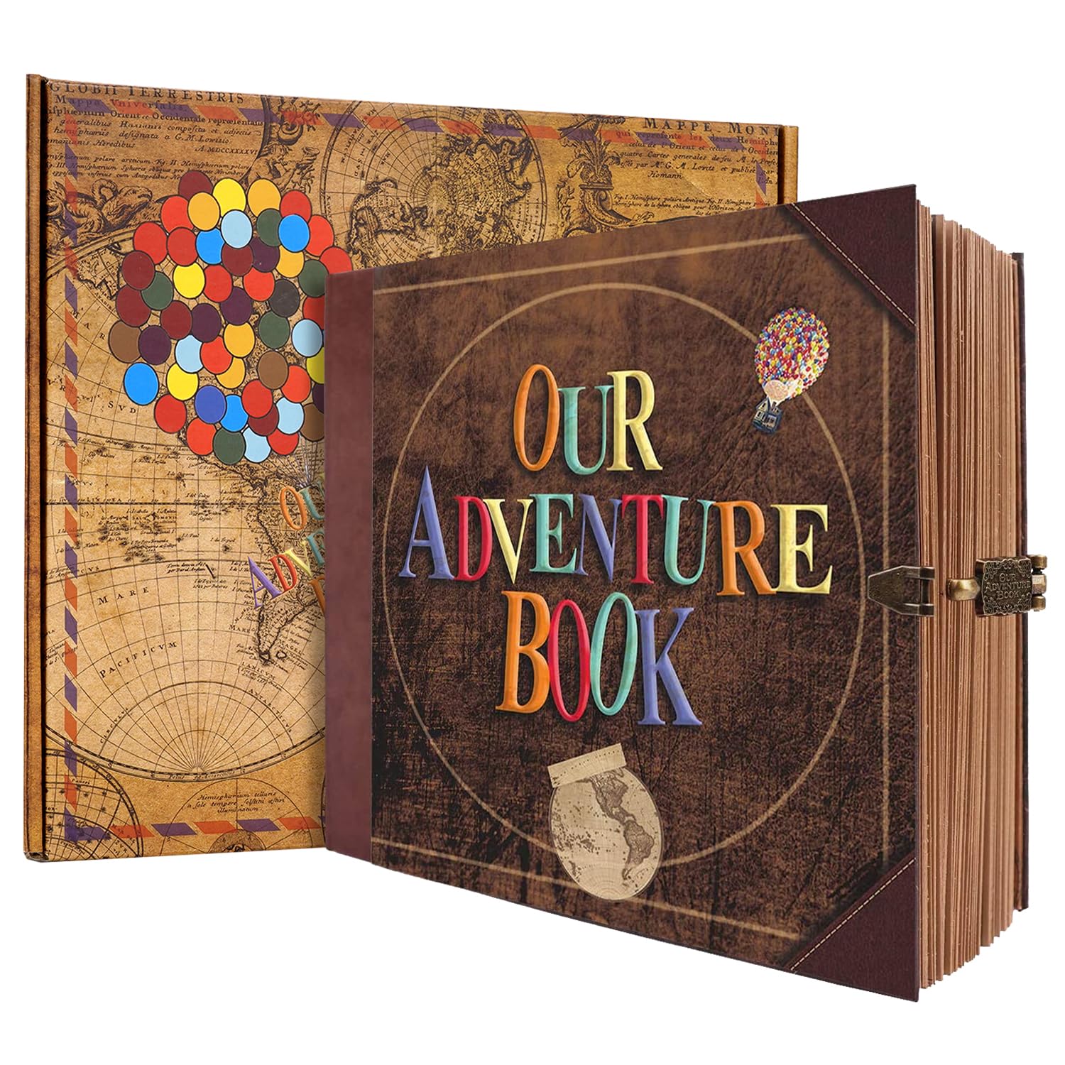 Album fotografico per scrapbooking, 146 pagine, 22 x 19 cm, stile retrò, con copertina in rilievo per lettere, diario di viaggio, kit per coppie, album dei ricordi per anniversario, matrimonio, regalo