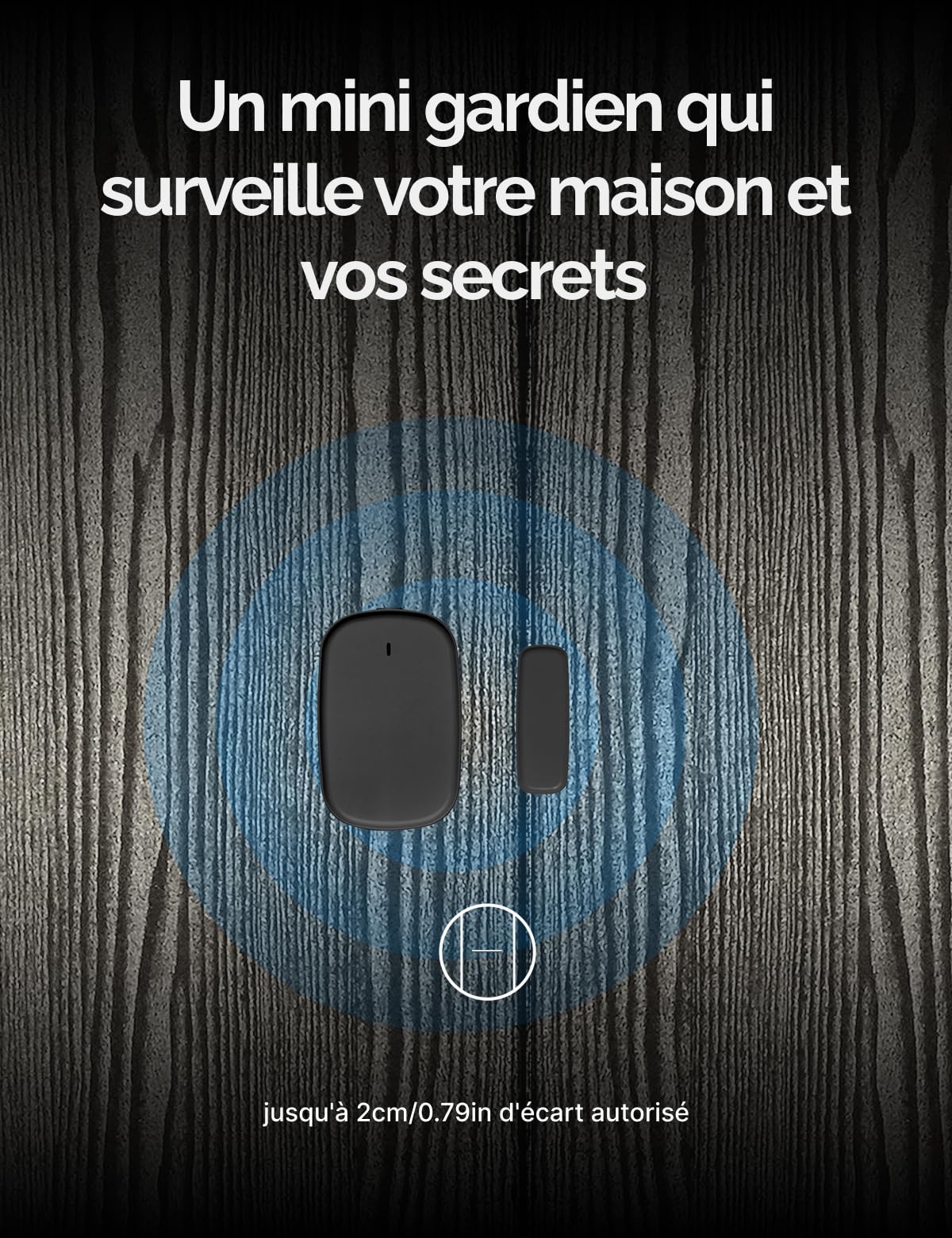 MOES Capteur de Porte et Fenêtre Intelligent ZigBee, 3PCS | Détecteur sans fil pour alarme et maison, nécessite ZigBee Tuya Gateway, compatible Smart Life