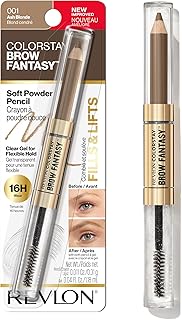 Revlon ColorStay Brow Fantasy, All In One Eyebrow Powder Pencil with Shaping Clear Gel, Gel Infused with Panthenol, Smudg Price In India