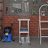 Vista 454 de Mesa de trabajo de acero inoxidable, mesa de metal