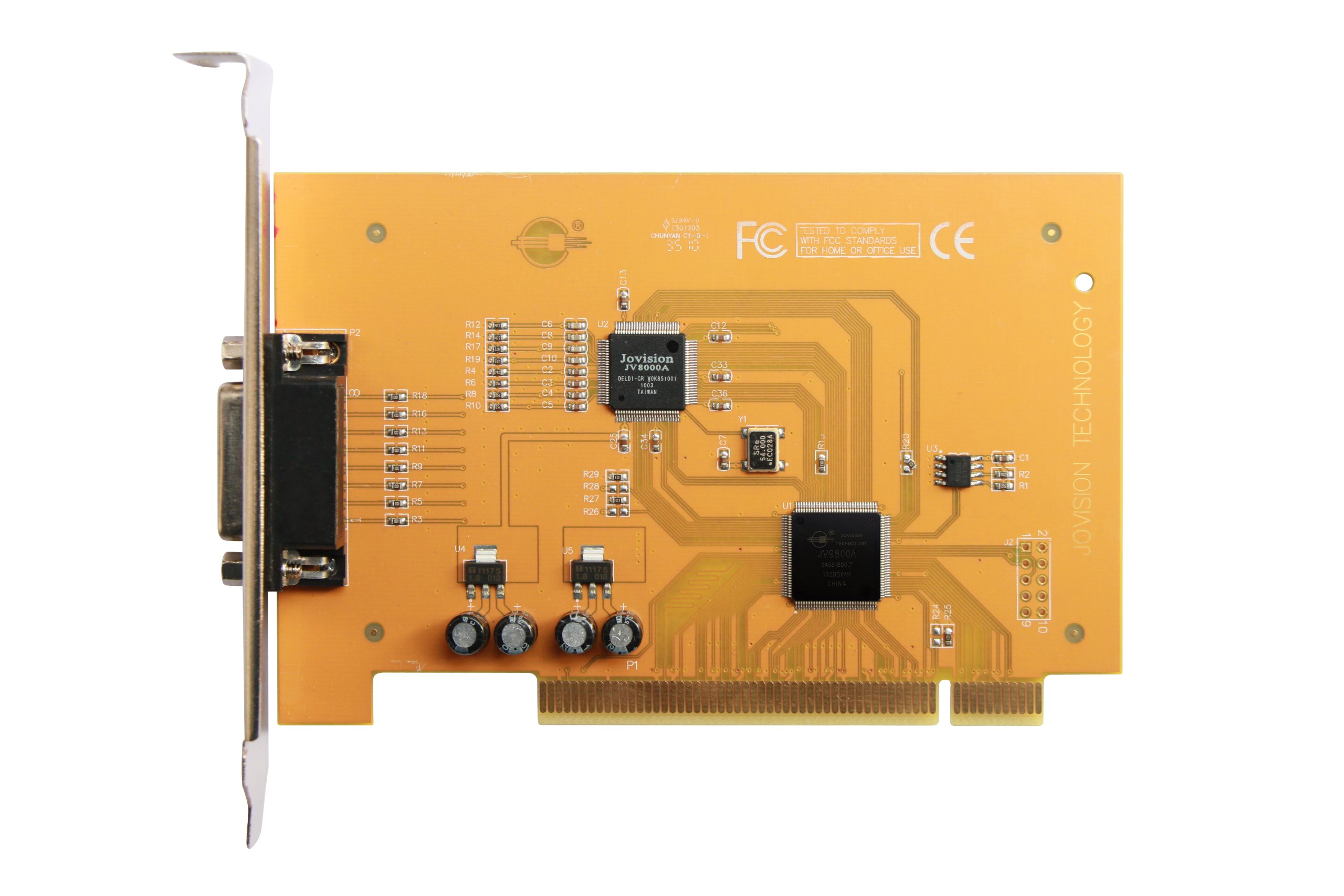 Jovision 890Q 4 Ch CloudSEE CCTV Surveillance 4Ch DVR Camera Video Capture Card (CloudSee - No Network Setup Required for Internet View) Supports iPhone Android