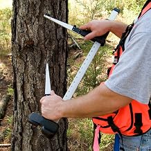 Mantax Black Tree Caliper, Metric Scale, 650mm, Centimeter and Millimeter Graduations on Both Sides, Heavy-Duty Forestry Diameter Caliper