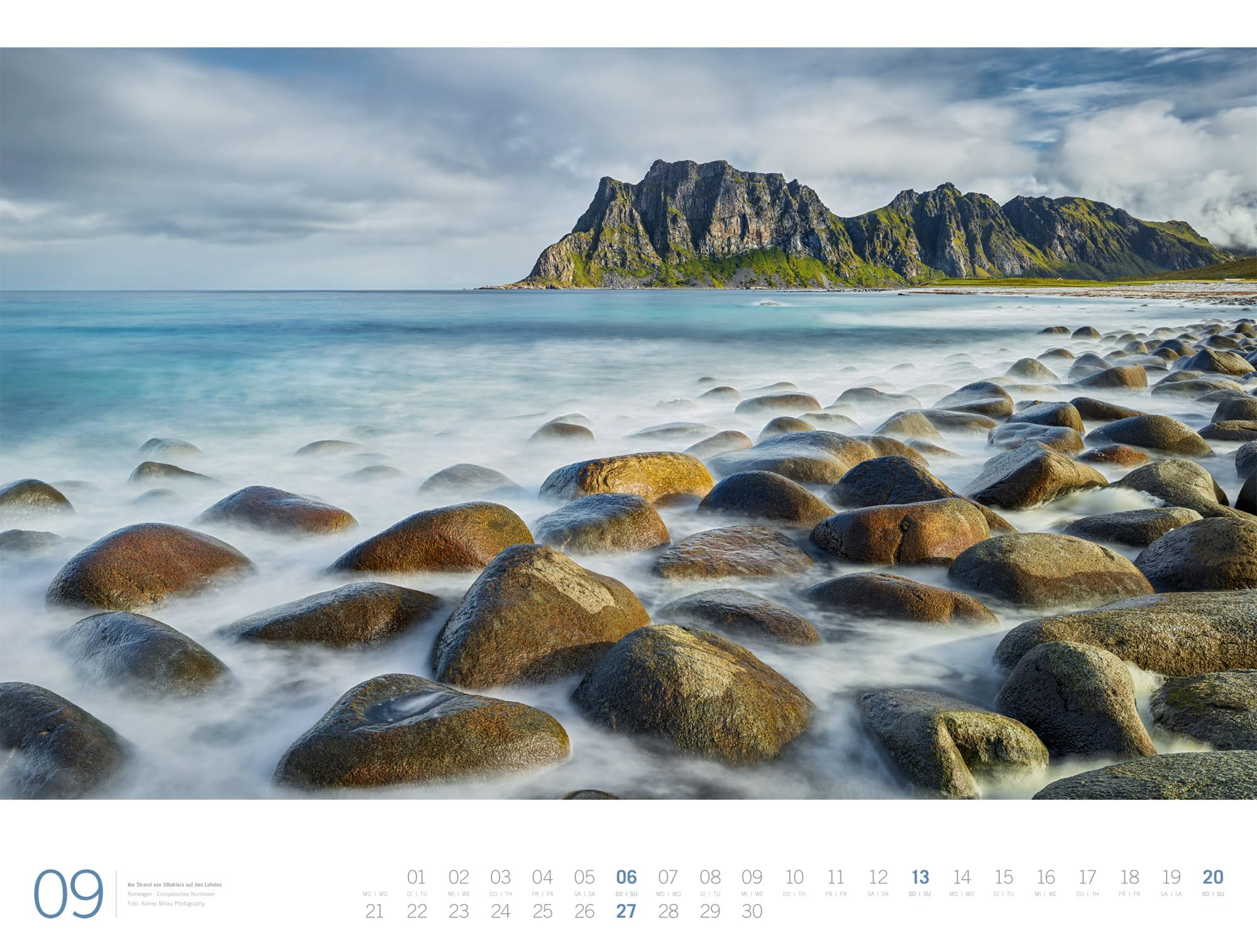 Meer Gallery Kalender 2026 | Außergewöhnlicher Meeres-Kalender im großen Querformat (66x50 cm) | Küste und Strand im Großformat