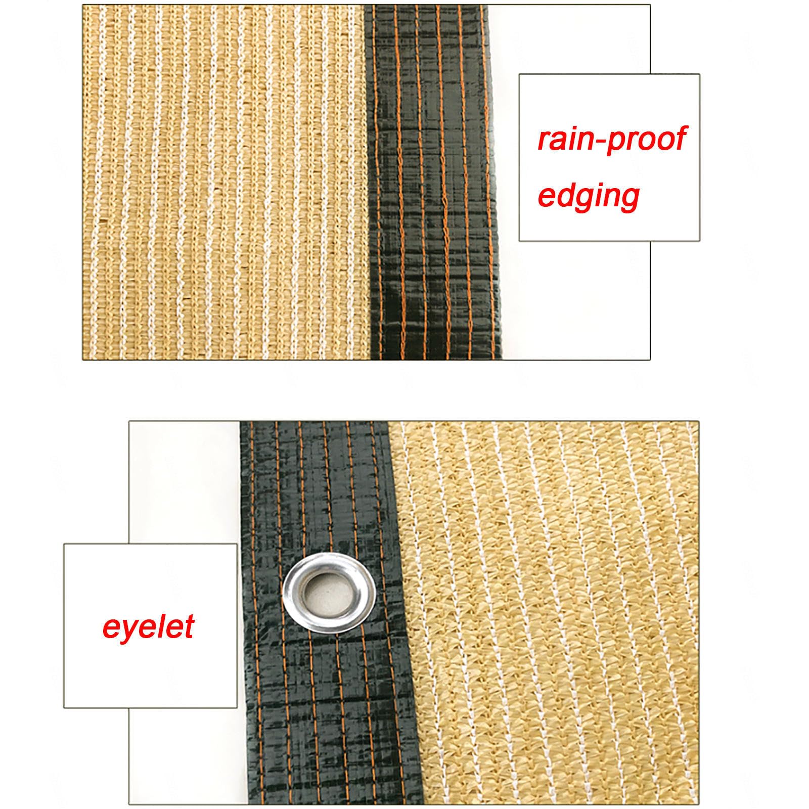 Malla de Sombra Verde de 100 cm - Tela de Sombra Transpirable con Ojales de Alta Resistencia para pérgola, jardín o sombrilla de Exterior - Cubierta de protección Solar de 6x6 m