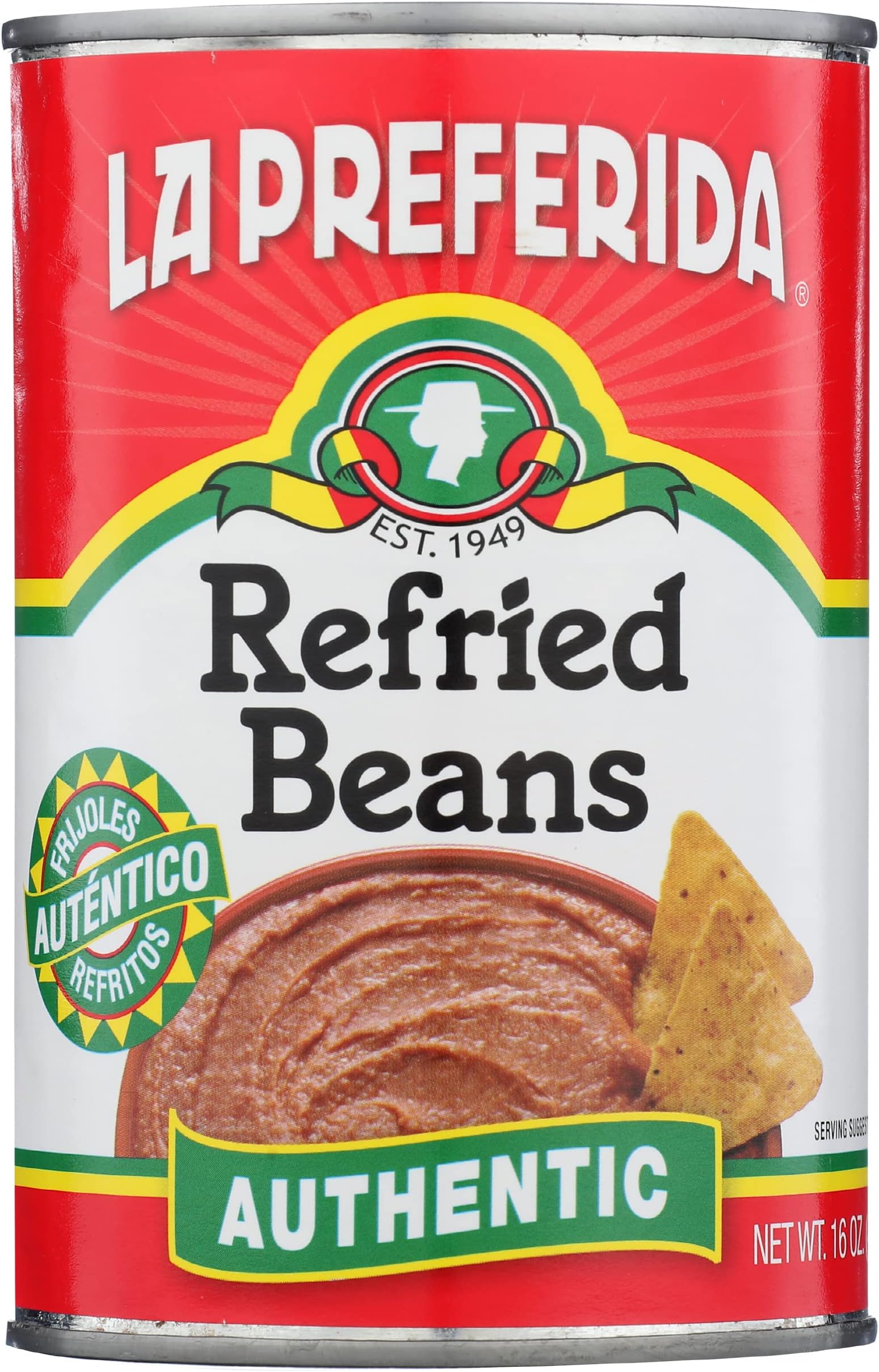 Authentic Flavor Refried Beans, 16 oz