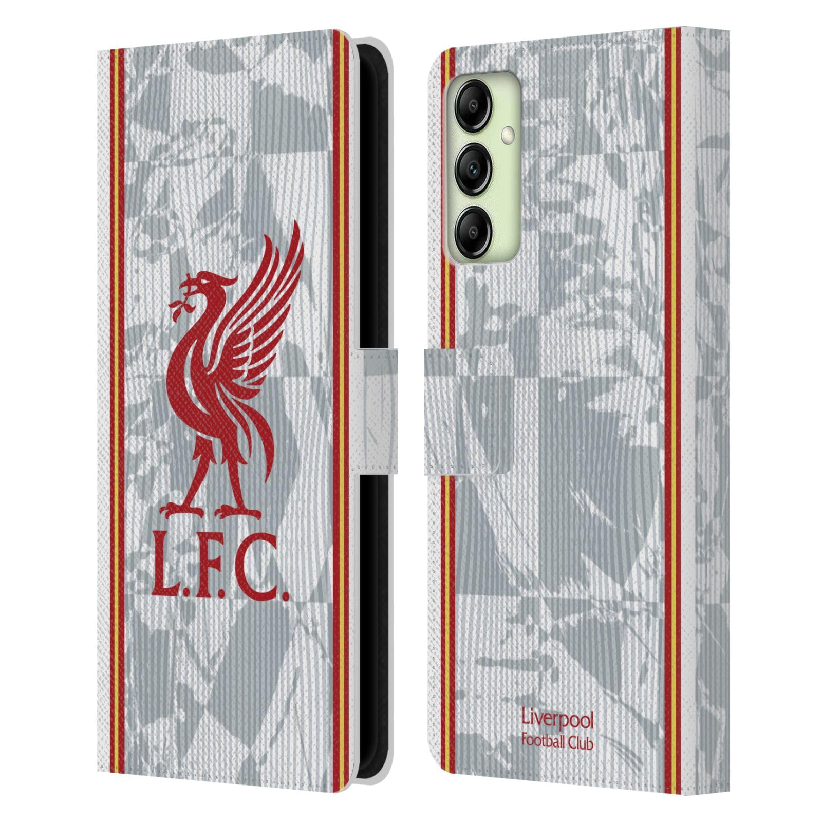 Head Case Designs Officially Licensed Liverpool Football Club Third Kit 2024/25 Leather Wallet Case Compatible With Samsung Galaxy A14 5G