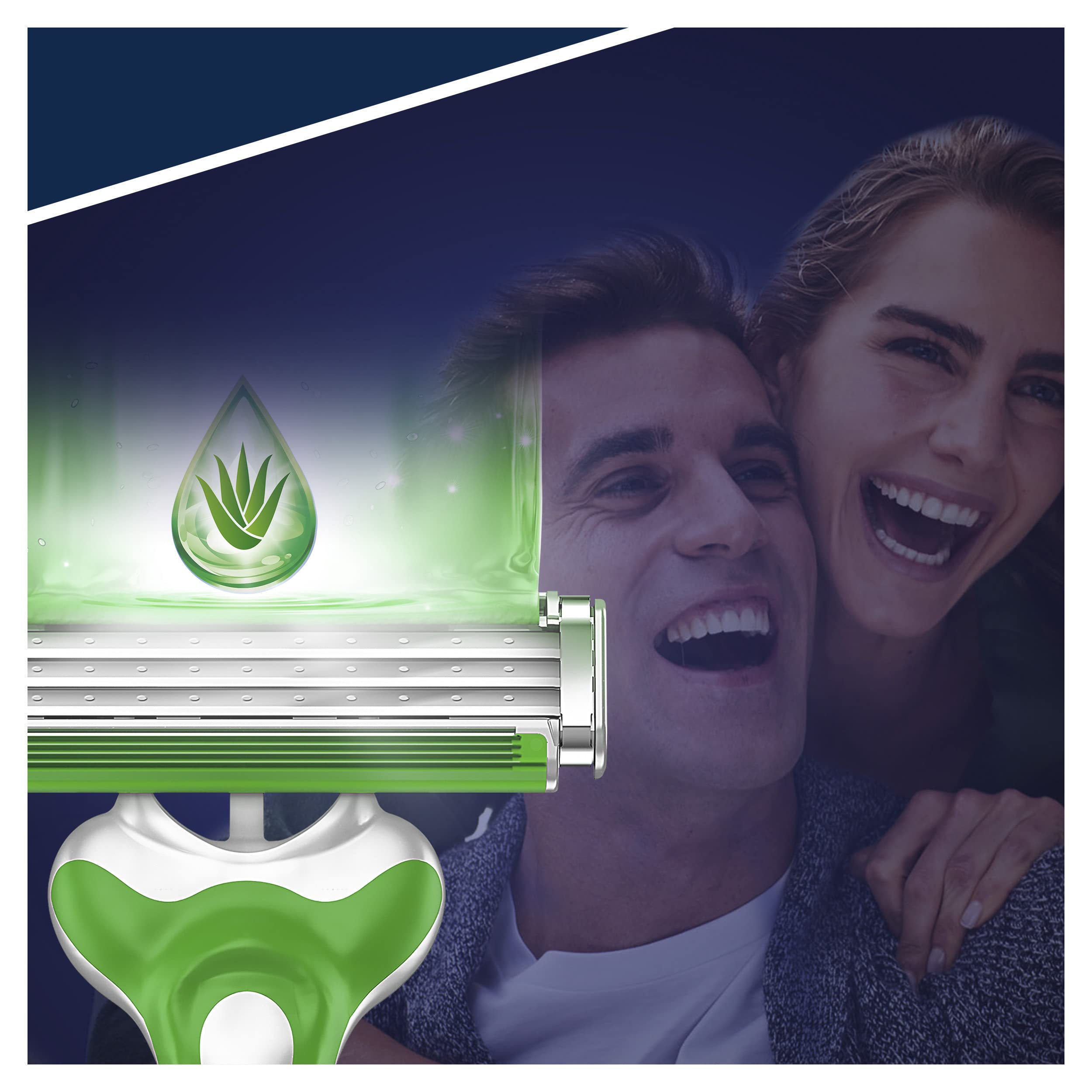Gillette Sensor3 Sensitive Rasoio Uomo Usa e Getta, Confezione da 3+2 Rasoi, Fino a 10 Rasature Ottimali con Ogni Singolo Rasoio