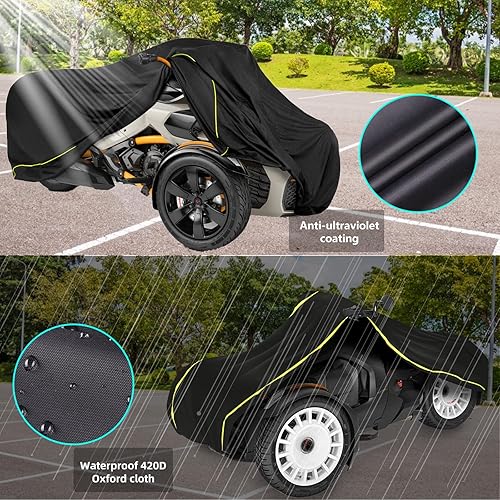 Miniatura 3 de Can Am Ryker - Funda impermeable compatible con Can-Am Ryker 600900SportRallyRyker Rally Edition, 420D Oxford impermeable, protección para todo tipo