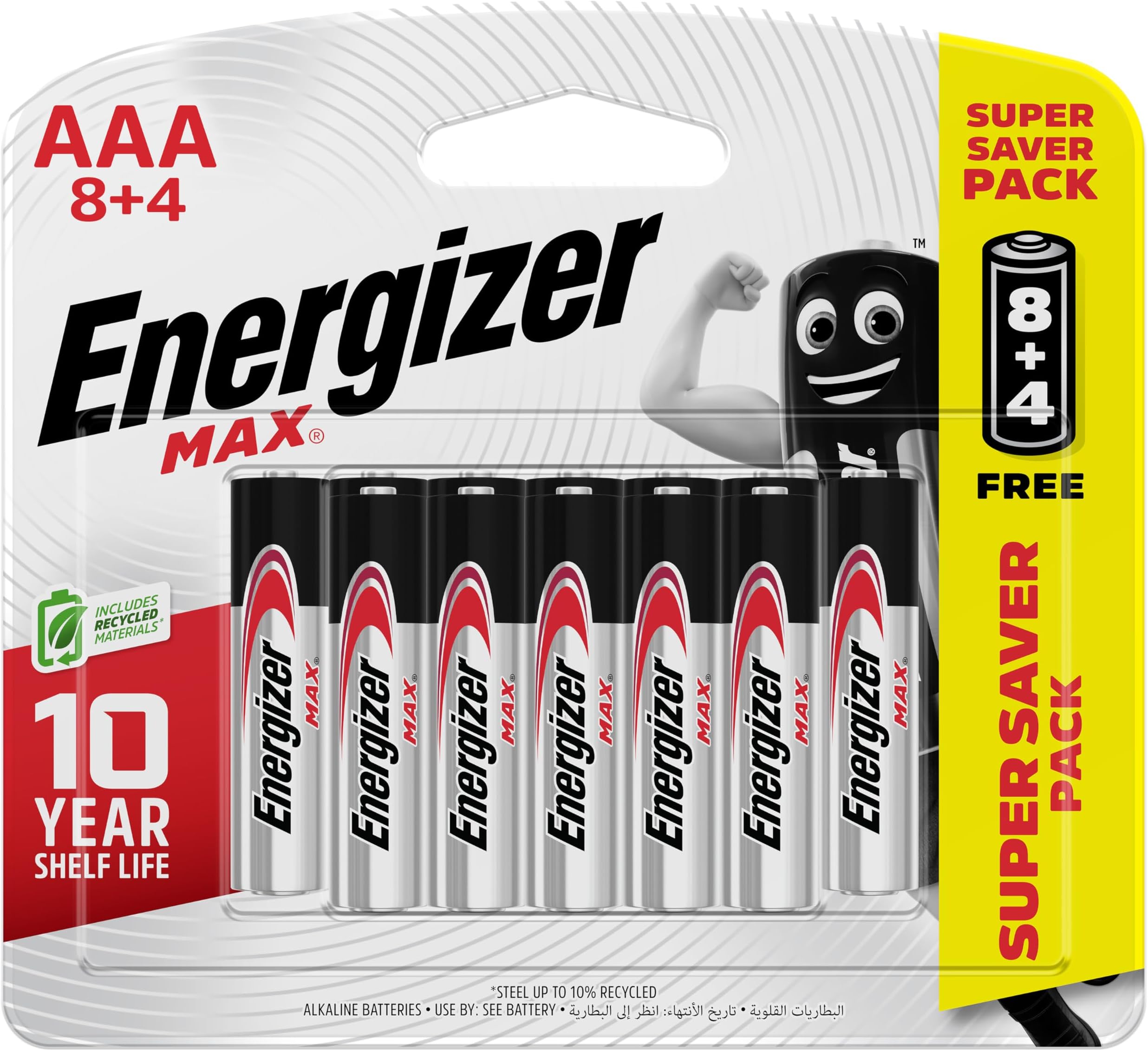 Energizer Max AAA Alkaline Battery (12pcs)