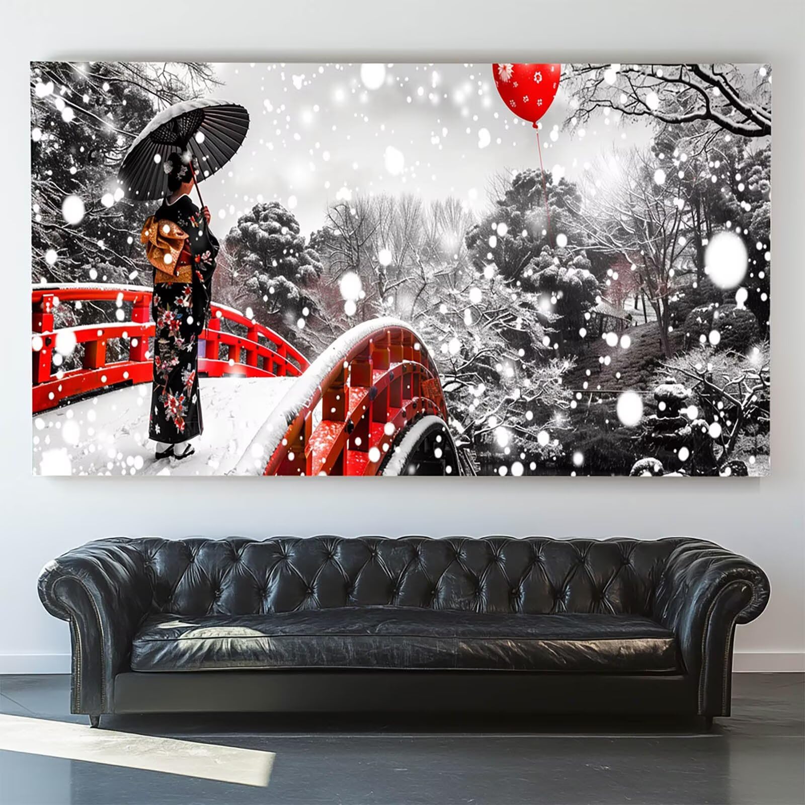 Pintar por Numeros Adultos Mujer, Pintar por Numeros Niños Kit Manualidades Adultos Puente Cuadros para Pintar por Numeros Pintura Acrílico, Cuadros Decorativos Regalos Para Mujer 80X160cm 7w-7-Y