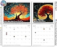 Vista 2 de Calendario de pared 2026 Árbol de la vida de Kaleidoscope Artisan – Diseños místicos encantadores con días festivos