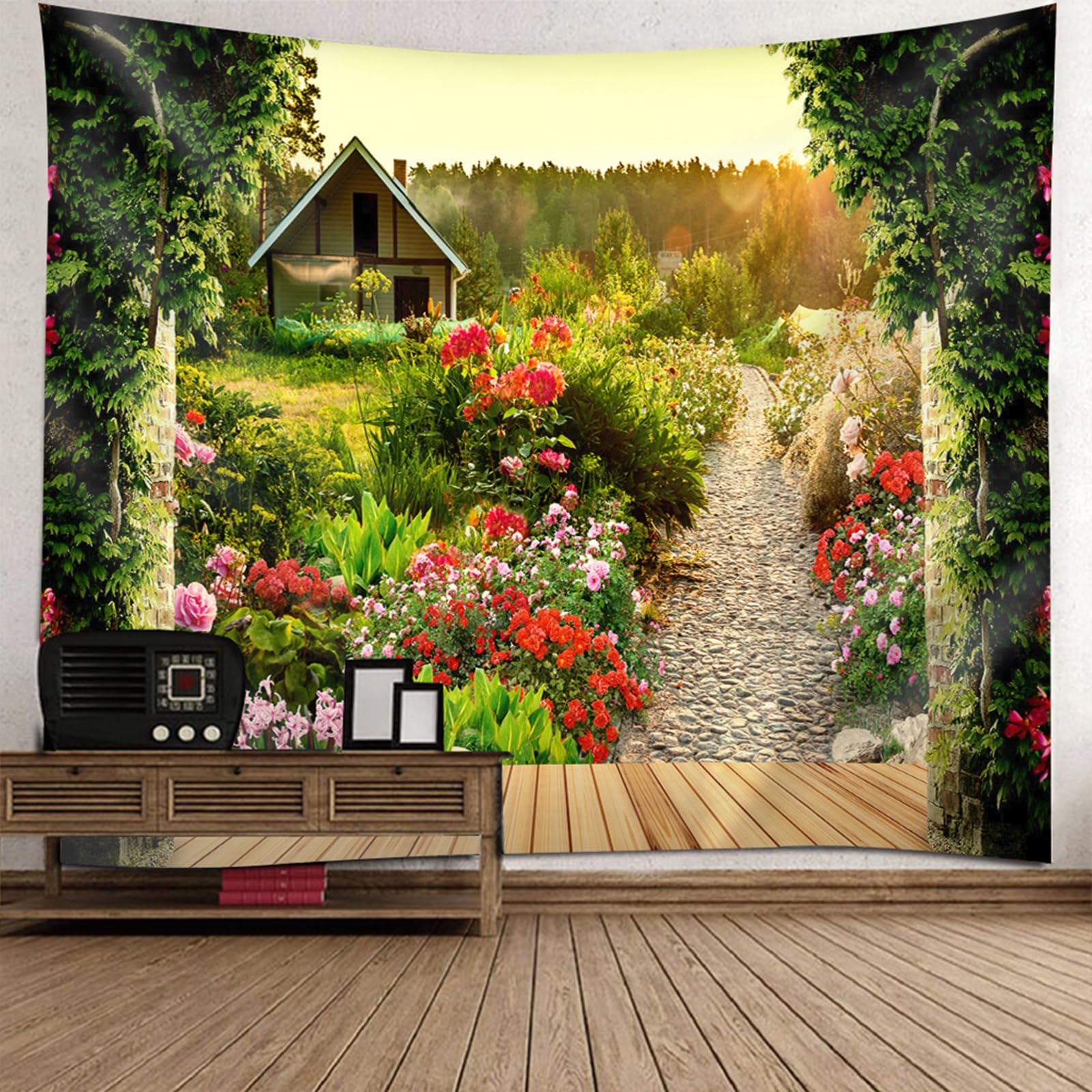 Tenture murale campagne 256x350cm décoration grand format - 6