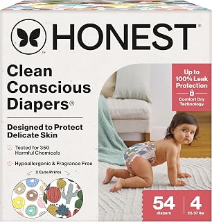The Honest Company Donut Grow Up Daytime Diapers Size 4