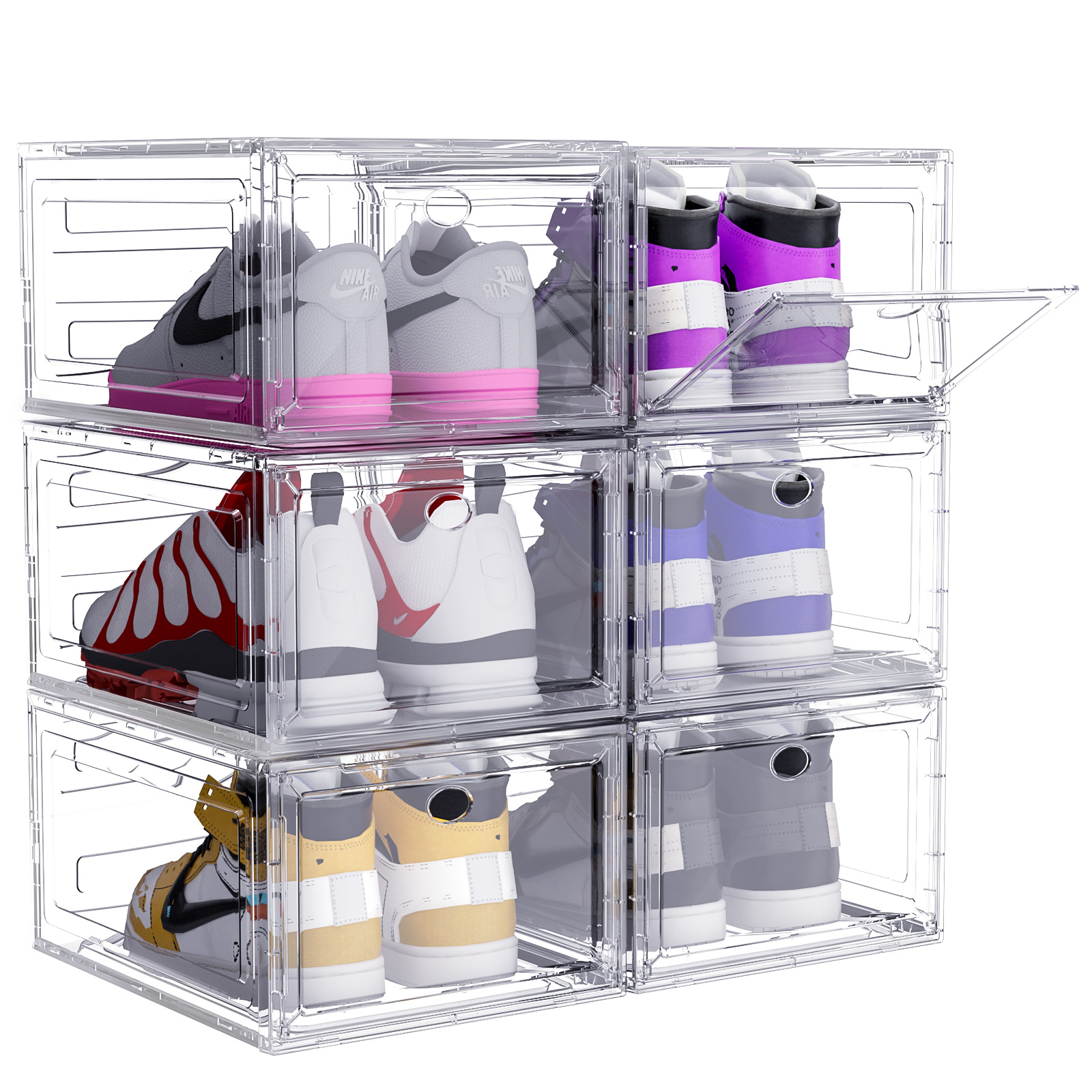 Zapatero Plastico ARSTPEOE Cajas Para Zapatos, Paquete De