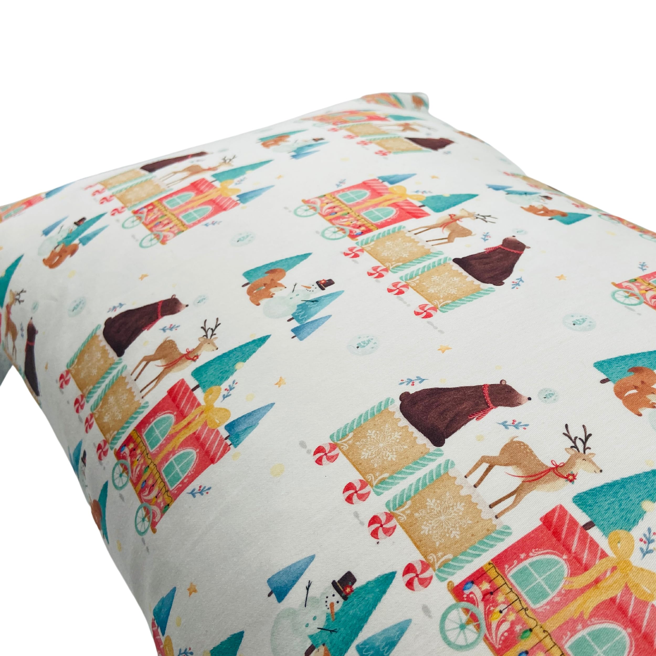 TryPinky Christmas Cushion Cover 40 x 40 cm Various Designs Handmade in Germany 100% Cotton Decorative Christmas Children's Cushion (40 x 60 cm - Image 3