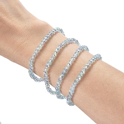 Beaded Bracelets for Women, Girls, Stackable Stretch Boho Bracelets Trendy