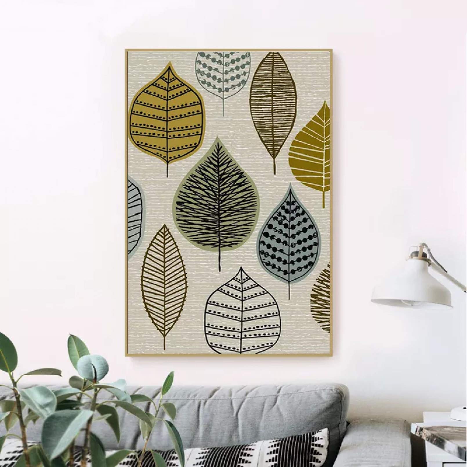 Toile abstraite salon habiller un mur vide sans effort d&eacute;co scandinave