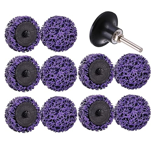 11 unidades de discos de tira de cambio rápido de 2 pulgadas, accesorios para amoladora de troquel de ángel para tiras de pintura, limpia soldaduras