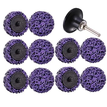 11 Pcs 2" Sanding Discs, Quick Change Easy Strip Wheels,Die Grinder Attachments for Strips Paint, Cleans Welds Rust Removal Wheel