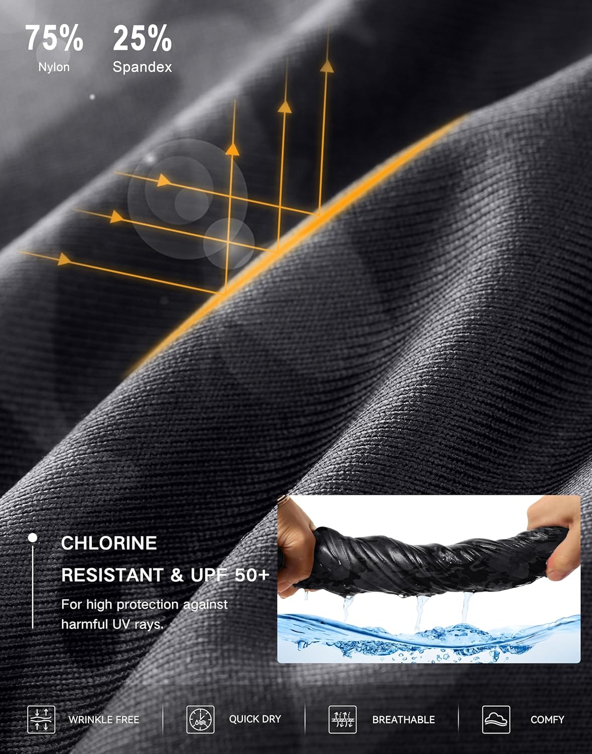 G Gradual Women's 4" Swim Board Shorts High Waisted Tummy Control Swimsuit Bathing Suit Bottoms for Women with Liner Pocket - Image 6