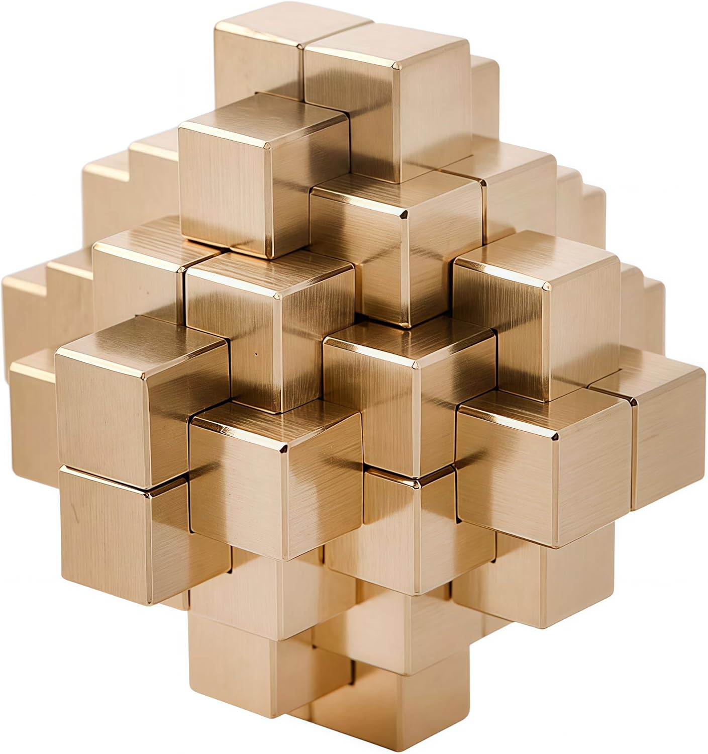 Top Brass Burr Puzzles, Kongming Lock, Kong Ming, Luban Lock, Chinese Decor & Gifts, Chinese New Year Decor