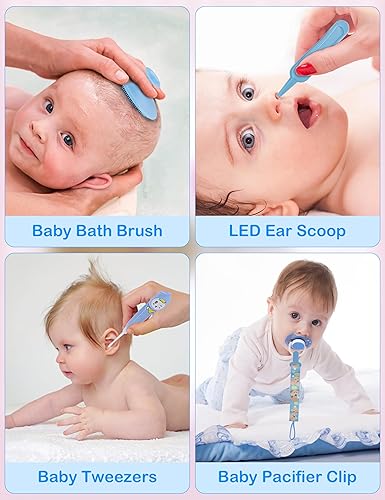 Miniatura 6 de Kit de cuidado de la salud y aseo del bebé 15 en 1, kit seguro de aseo para bebés recién nacidos, artículos esenciales para el cuidado del bebé,
