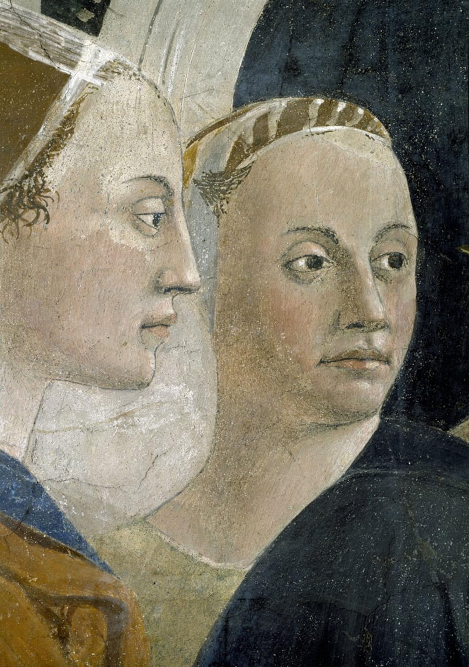 POSTERIIk Vintage Art Print Images Pictures Print Detail of Attendants by Piero Della Francesca Modern Colour Posters for Office Home Decor 60x90cm