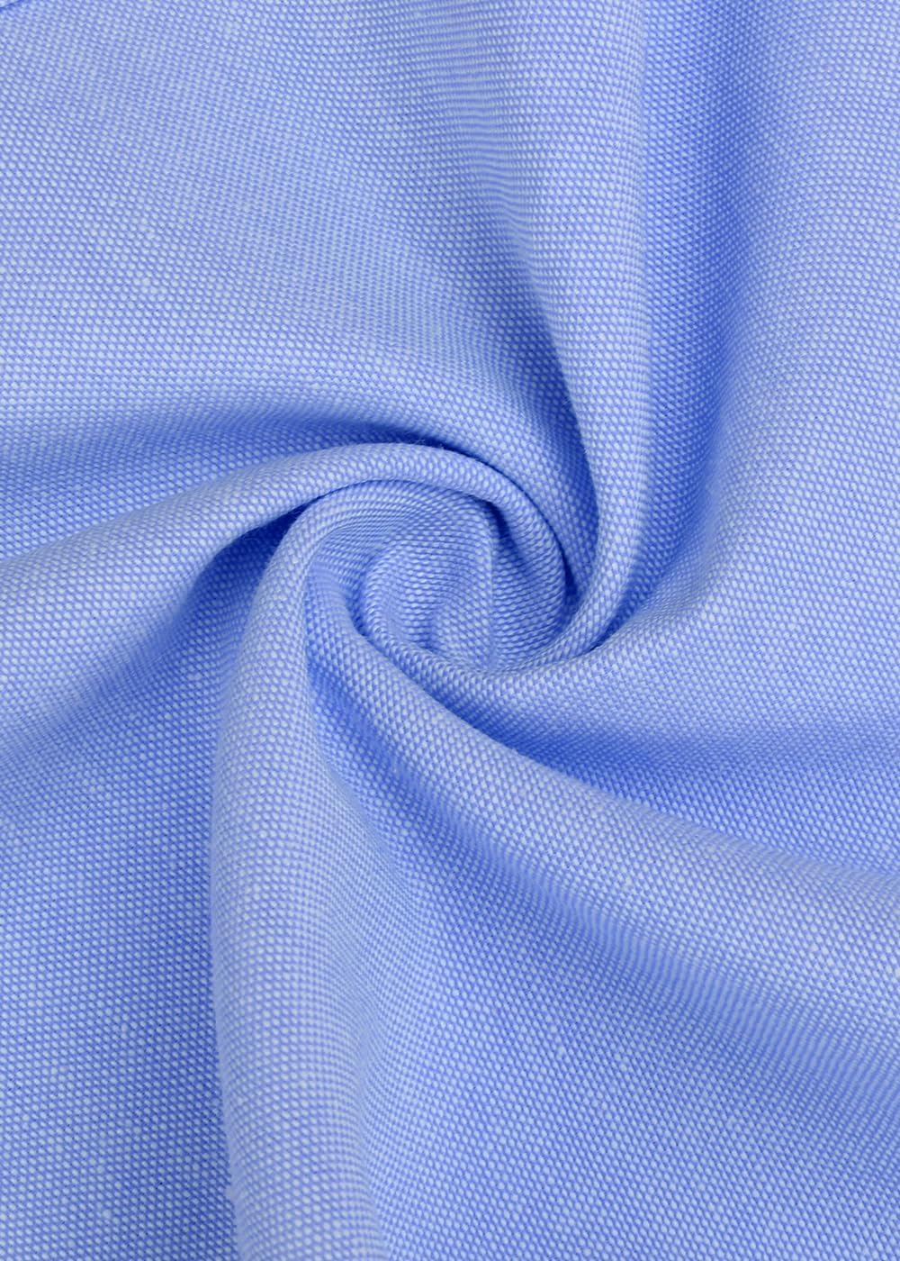 Demofair Men's Classic Oxford Shirt Solid Long Sleeve Button Down Casual Woven Shirts with Pocket - Image 2