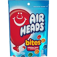 Airheads Candy Bites, Assorted Fruit Flavors, 9 Ounces 12-Pack | Individually Wrapped Bulk Candy